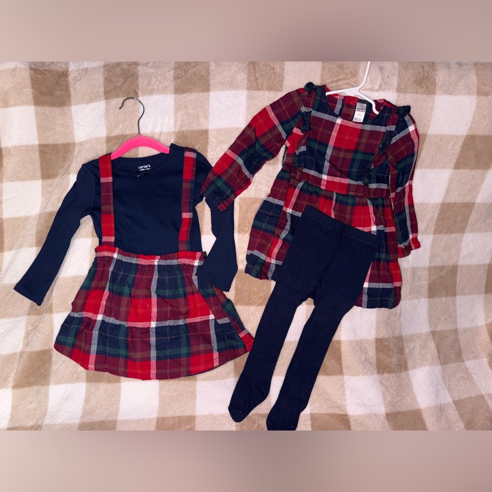 Carter's Child of Mine Toddler Girl Holiday 4-piece set!
